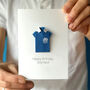 Personalised Rugby Birthday Origami Card, thumbnail 2 of 5