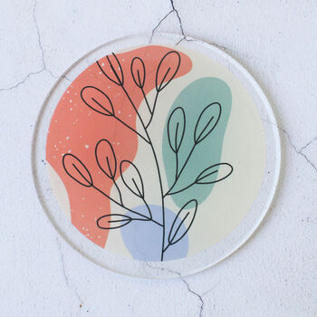 Coasters Set Of Four, Abstract Botanical, 6 of 8