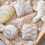 Luxury Irish Linen Festive Drum Christmas Tree Decoration, thumbnail 4 of 6