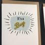 Handmade Baby Card With Embroidered Wording, thumbnail 4 of 5