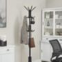 Coat Stand Metal Coat Rack With 12 Hooks Four Legs, thumbnail 4 of 11