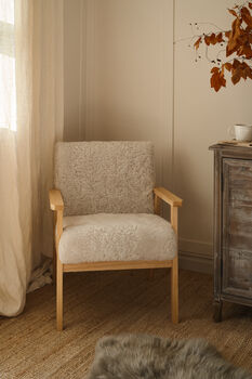 Natural Occasional Sheepskin Chair, 3 of 6