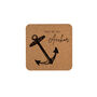 Set Of Four 'You're My Anchor' Square Cork Coaster, thumbnail 2 of 2