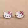 Hello Kitty Kuromi And My Melody Stud Earring Set, thumbnail 3 of 7