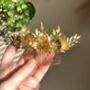 The Flora Veil Comb Leaf Flower Dramatic Hair Accessory Bridal, thumbnail 3 of 8