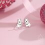 Sterling Silver Tiny Quokka Stud Earrings, thumbnail 1 of 11