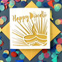 Diwali Lamp Card, thumbnail 1 of 4
