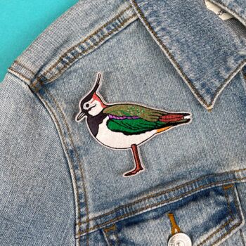 R.S.P.B. Lapwing Bird Sew On Patch, 2 of 2