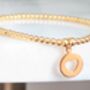 Gold Vermeil Heart Charm Bracelet, thumbnail 2 of 6