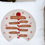 Persoanlised Snow Sign Cushion, thumbnail 3 of 4