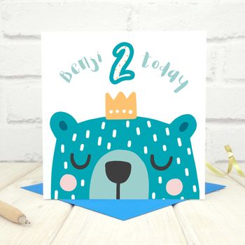 Personalised 'Party Animal' 2nd Birthday Card, 3 of 4
