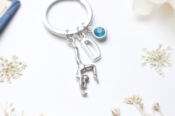 Personalised Gymnastic Keyring Gymnast Accessory, 3 of 6