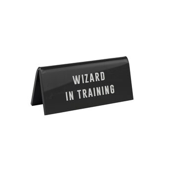It's A Sign 'Wizard In Training' Black Desk Sign, 2 of 2