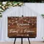 Personalised Wedding Welcome Sign With Printed Lights, thumbnail 2 of 2