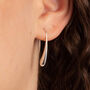 Molten Sterling Silver Drop Earrings, thumbnail 1 of 7
