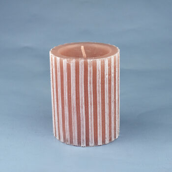 G Decor Scented Grooved Blossom Pillar Candle, 3 of 7