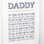 Why I Love You Daddy Poem Print, thumbnail 7 of 7