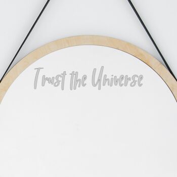 Trust The Universe Mirror Decal, 2 of 7