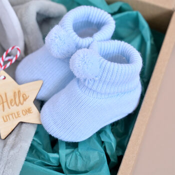 New Baby Gift Set With Bunny Comforter, 2 of 6