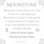 Raw Moonstone Crystal Earrings, thumbnail 5 of 9