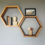 Hexagon Wooden Shelf, thumbnail 3 of 9