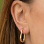 Olivia Oval Gold Hoops, thumbnail 1 of 4