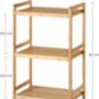 Multi Tier Bamboo Storage Rack Shelves Organiser Unit, thumbnail 8 of 12