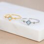 Vintage Inspired Natural Swiss Blue And Opal Ring, thumbnail 2 of 12