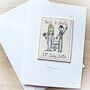 Wedding Card, Personalised, Embroidered, thumbnail 4 of 12