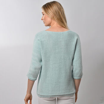 Spring Jumper Easy Knitting Kit Cotton Collection, 3 of 8