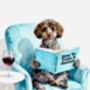 Your Own Dog Reading Book, 'How To Train A Human' Print, Customise Colours And Book Title, thumbnail 10 of 12