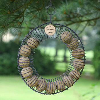 Personalised Charcoal Grey Ring Garden Bird Feeder, 3 of 7