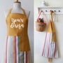 Personalised Quality Cotton Apron, Gift For Her, thumbnail 4 of 7