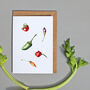 Six Cards With Vegetable Illustrations, thumbnail 8 of 8