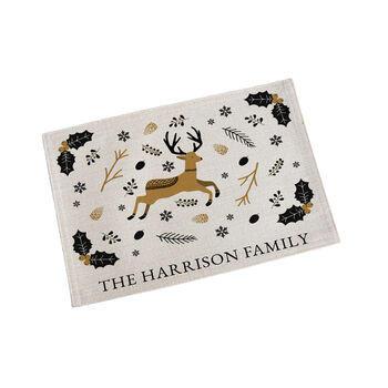 Personalised Nordic Reindeer Placemat, 4 of 4