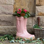 Father's Day Personalised Large Welly Boots Plant Pots, thumbnail 7 of 9