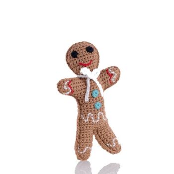 Handmade Gingerbreadman Fair Trade Toy, 3 of 4