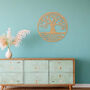 Circular Plywood Tree Of Life Wall Art Handmade In The UK, thumbnail 7 of 9