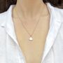 Dainty Shell Gold Plated Necklace, thumbnail 5 of 6