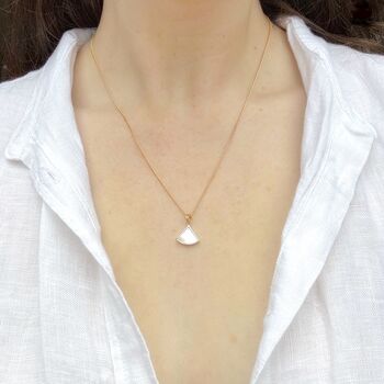 Dainty Shell Gold Plated Necklace, 5 of 6