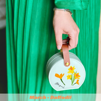 Birth Flower Travel Jewellery Case, 6 of 12