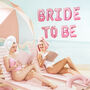 Bride To Be Hen Party Pink Balloon Garland, thumbnail 4 of 4