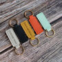 Personalized Leather Keychain Engraved Key Ring Gift, thumbnail 2 of 8