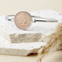 16th Birthday 2010 Penny Coin Bangle Bracelet, thumbnail 1 of 10