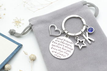 Good Friends Are Like Stars, Personalised Keyring, 9 of 11