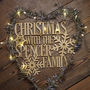 Personalised Wooden Hanging Christmas Family Sign, thumbnail 3 of 4