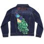 Personalised Kids Denim Jacket With Sequin Peacock, thumbnail 7 of 7