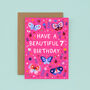 Any Age Butterfly Birthday Card, Girls Age Birthday Card, Ladybirds, thumbnail 6 of 8