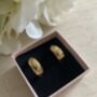 18 K Gold Plated Chunky Star Huggie Hoop Earrings, thumbnail 1 of 8