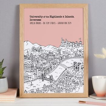 Personalised Inverness Graduation Gift Print, 3 of 9